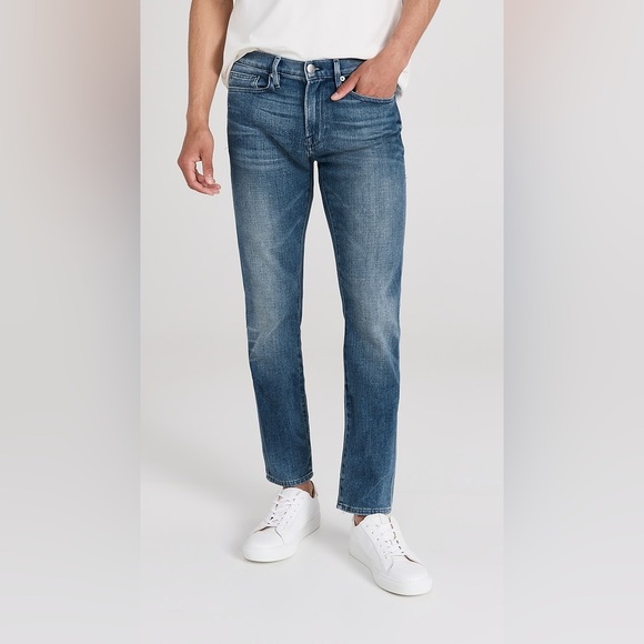 Frame Jeans Men 32 Blue L'Homme‎ Slim Stretch Denim Pant City Preppy Everyday - Picture 1 of 9